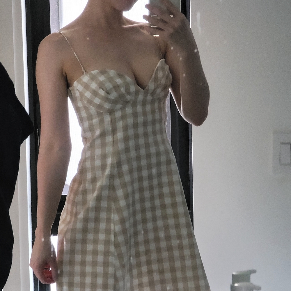 NWT Zara Gingham Dress